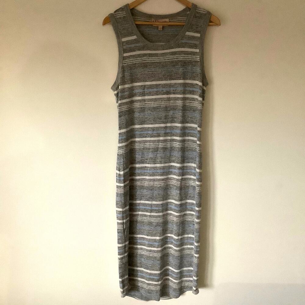 Philosophy Womens Multicolor Striped Scoop Neck Sleeveless Maxi Dress Size Large